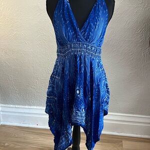 Blue Halter Dress